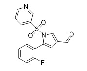 5 (2-Fluorophenyl) - 1 (3-Pyridinylsulfonyl) - poudre jaune de 1H-Pyrrole-3-Carboxaldeh CAS 81677-11-8