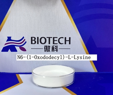 Additifs cosmétiques N6- (1-Oxododecyl) - analyse blanche 95% de poudre de Cas 52315-75-0 de L-lysine