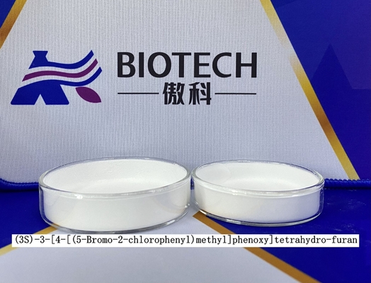 (3S) - 3 [4 [(5-Bromo-2-Chlorophenyl) Méthyle] phénoxy] poudre blanche de la pureté 98% de tétrahydrofurane 	Intermédiaires d'api