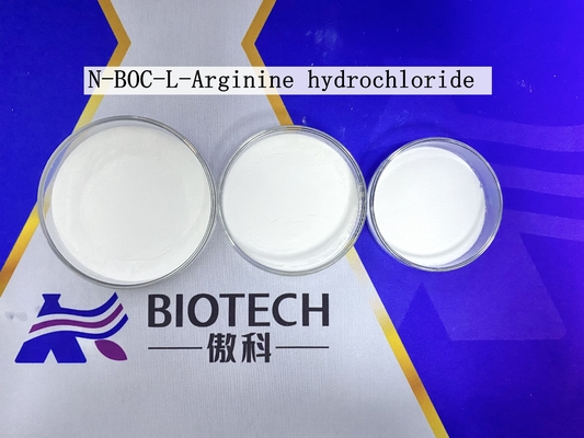 N-BOC-L-Arginine hydrochloride CAS 35897-34-8 poudre blanche Purification 98% Point de fusion 109°C Conditions de stockage scellée à sec