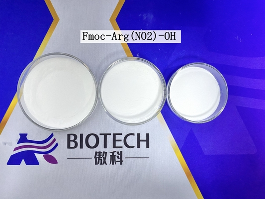 Dérivés d'acides aminés Fmoc-Arg ((NO2) -OH CAS. 58111-94-7 Poudre blanche Pureté 98% C21H23N5O6