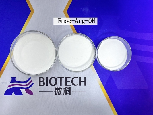 Poudre blanche Dérivés Fmoc-Arg-OH à 98% de pureté N° CAS 91000-69-0 C21H24N4O4