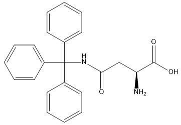 Dérivés d'acides aminés H-Asn(Trt)-OH CAS.132388-58-0 Pureté 98% Poudre blanche C19H18N2O5