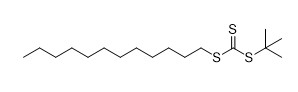 Réactif dodécylique Tert-butylique CAS de RADEAU de Carbonotrithioate 1186022-26-3 C17H34S3 95%