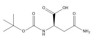 Dérivés CAS No d'acide aminé de la pureté 98%. 75647-01-7 Boc-D-asparagine C9H16N2O5