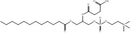 CAS 118426-36-1 oxy (dodécanoloxy) (phosphate 2 ((3-Carboxypropanoyl)) - 3 propylique d'éthyle 2 (de trimethylammonio))