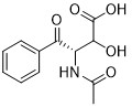 Acide thréo-2-hydroxy-3-acétylamino-4-oxo-4-phénylbutanoïque, 87081-54-7