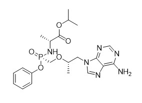 Isopropyl R S -1- 6-amino-9H-purine-9-yl Propan-2-yl Oxy Methyl Phenoxy Phosphoryl -D-alaninate MF C21H29N6O5P Pourrité 95%