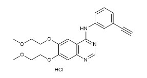 Pureté 99% chlorhydrate d'erlotinib 183319-69-9 poudre cristalline blanche ou blanc cassé C22H24ClN3O4