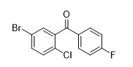 (5-Bromo-2-Chlorophenyl) (4-Fluorophenyl) poudre blanche de pureté 98% de Methanone 915095-85-1