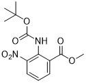 Méthyle 2 ((Tert-Butoxycarbonylamino) - poudre cristalline jaune-clair de 3-Nitrobenzoate CAS 57113-90-3
