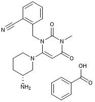 Alogliptin Benzoate CAS No 850649-62-6 Pureté 99% C25H27N5O4 Poudre cristalline blanche ou quasi-blanche