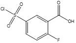 5 (Chlorosulphonyl) - 2-Fluorobenzoic composé hétérocyclique acide CAS No .37098-75-2