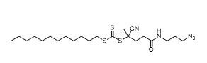 5 ((3-Azidopropyl)) - 2-cyano-5-oxopentan-2-yl aminés carbonotrithioate dodécylique CAS No.	1644536-24-2 C22H39N5OS3