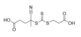 Acide 4-((((2-Carboxyéthyl)thio)carbonothioyl)thio)-4-cyanopentanoïque N° CAS 2055041-03-5 C10H13NO4S3 Poudre jaune