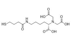 (S)-2,2'-((1-Carboxy-5-(4-Mercaptobutanamide)amyl)Azanediyl)acide diacétique CAS n° 538328-49-3 C14H24N2O7S