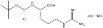 N-BOC-L-Arginine hydrochloride CAS 35897-34-8 poudre blanche Purification 98% Point de fusion 109°C Conditions de stockage scellée à sec