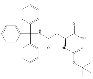 Dérivés d'acides aminés Boc-Asn(Trt)-OH CAS. 132388-68-2 Poudre blanche à presque blanche à la pureté cristalline 98% C28H30N2O5