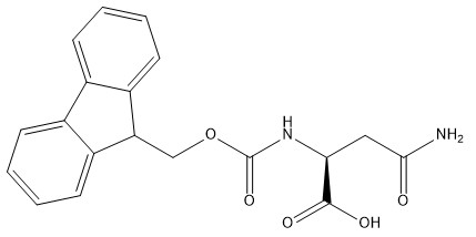 Fmoc-Asn-OH CAS 71989-16-7 98% de pureté Poudre blanche à presque blanche C19H18N2O5 Point de fusion 190 °C scellé en stockage à sec