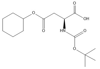 Boc-Asp(OcHx)-OH Dérivés d'acides aminés N° CAS 73821-95-1 Pureté 98 % CC15H25NO6