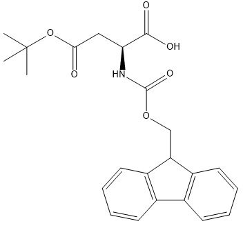 Pureté 98% Dérivés d'acides aminés CAS 71989-14-5 Fmoc-Asp(OtBu)-OH C23H25NO6