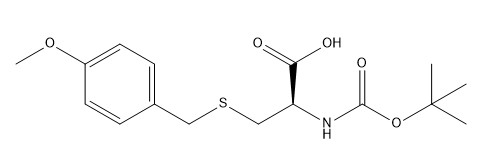 Dérivés CAS 18942-46-6 Boc-Cys (PMeOBzl) - poudre blanche d'acide aminé de 98% de l'OH C16H23NO5S