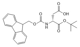 Pureté C23H25NO6 98% des dérivés Fmoc-D-asp-Otbu d'acide aminé de CAS No 134098-70-7